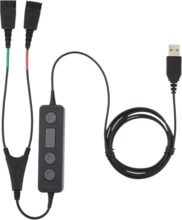 Jabra Link 265 USB/QD Training Cable | Dual Headset Supervisor Cable for Call Center Training | USB-A to Quick Disconnect (QD) | Compatible QD Headsets & Softphones