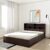 Mamta Decoration Engineered Wood Canes Queen Bed with Box Storage Wooden Bed for Bedroom Living Room Home (Wenge Finish)