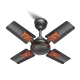 LONGWAY Creta P1 600 mm/24 inch Ultra High Speed 4 Blade Anti-Dust Decorative Star Rated Ceiling Fan 2 Years Warranty (Smoked Brown, Pack of 1)