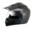 Vega Off Road Isi Certified Matt Finish Full Face Dual Visor With Peak Helmet For Men And Women Outer Clear Visor And Inner Smoke Sun Visor(Dull Black, Size:L)