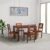 Amazon Brand – Solimo Tuvalu Solid Sheesham Wood 4-Seater Dining Table With 4 Chairs (Natural Finish)