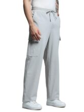 Jack & Jones Men’s Regular Fit Mid Rise Grey Pants