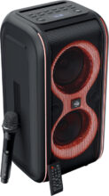 ZEBRONICS Party Fyre 90 Trolley Speaker 5h Playback, Wireless Mic with Display,TWS,USB,AUX Bluetooth Speaker(Black, Mono Channel)