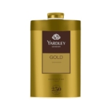 Yardley London Gold Deodorizing Talc| Fresh Woody Scent| Masculine Fragrance| Body Talc For Men| 250G