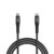 Boat Type-C C300 Tangle-Free,Sturdy Cable With 60W/3A Pd Fast Charging &480Mbps Data Transmission, Universal Compatibility,Nylon Braided Skin,10000+ Bends Lifespan&1.5M Length(Black)
