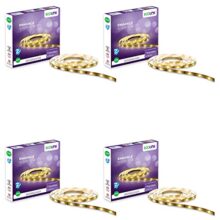 Ecolink Polycarbonate 25-Watt Led Strip Light Green (60 Leds, Pack Of 4), 10.9 Cm