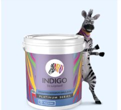 Indigo Stain Free Interior Emulsion – White | Interior Paint | Soft Sheen Finish | 1 Liter | White