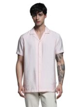 Jack & Jones Men Comfort Fit Pink Shirt