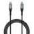 Boat Type C To C 65W Fast Charging Cable With 480 Mbps Data Transfer, Tangle-Free Cable In Premium Nylon Braided Design (Carbon Black)