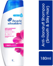 HEAD & SHOULDERS Smooth and Silky Anti-Dandruff Shampoo for All-Hair Types(180 ml)