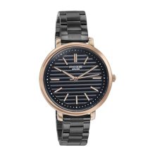 Sonata Poze Quartz Black Dial Black Metal Strap for Women-SP80081KM02WF