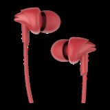 boAt boAt Bassheads 100 Wired Earphones Wired(Furious Red, In the Ear)
