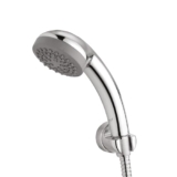 Eauset Plus 75mm Hand Shower with 1.5m Hose & Wall Hook | Single Mode ABS Handheld Shower Head | High Flow 15 LPM at 3 Bar | Wall Mounted Bathroom Shower | Polished Finish