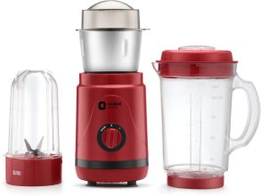 Orient Electric Mggn40Rb3 400 W Juicer Mixer Grinder(Geenie Mggn40Rb3 | 3 Jars | Red)