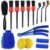 Car Cleaning Kit 15 Piece Set With Brush Set, Microfiber Mitt, Cloths And Foam Pads