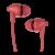 boAt boAt Bassheads 100 Wired Earphones Wired(Furious Red, In the Ear)