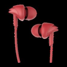 boAt boAt Bassheads 100 Wired Earphones Wired(Furious Red, In the Ear)