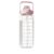 Motivational Time Marker Water Bottle With Straw And Flip Top Lid, Transparent Plastic Drinking Bottle With Carry Handle