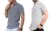 Men’S Half Sleeve Polycotton Regular Fit Solid & Embroidered Shirt Combo (White – White & Dark Blue, Size: M)