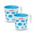 MILTON Duplex Plastic Mug Set of 2, 1.5 L Each | Lightweight & Unbreakable Bath Mug with Easy Grip Handle | Classy Design I Ideal for Bathing, Kitchen & Utility Use, Blue