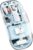 Arctic Fox Pureview Transparent Wireless And Bluetooth Rechargeable Mouse Wireless Optical  Gaming Mouse(2.4Ghz Wireless, Bluetooth, Space Blue)