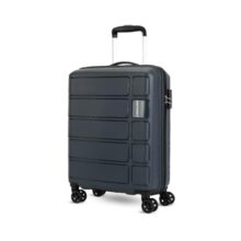 Kamiliant by American Tourister Small Harrier Edge 8W 56 Cms Cabin (PP) Hard Sided 8 Wheels Spinner Luggage/Suitcase/Trolley Bag (Iron Grey) (Double Wheel)