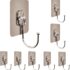 JITRUVA Wall Hooks for Hanging Strong, Adhesive Hooks for Wall Heavy Duty, Wall hangings, Kitchen Accessories Items, Sticky Photo Frame Hangers (Pack of 10)
