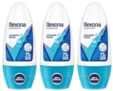 Rexona Shower Fresh Underarm Roll On Perfume For Women, Antiperspirant, Removes Odour, Keeps Skin Fresh & Clean, Alcohol Free, Skin Friendly, 50 Ml (Pack of 3)