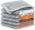 NORIQ (5 Pack) Non-Scratch Dish Wash Cloth, Steel Wire Dish Cloth, Wire Dishwashing Rags Stainless Steel Scrubber Non-Scratch Wire Dishcloth for Washing Dishes Sinks Counters