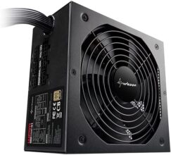 Sharkoon WPM Gold Zero 550 Watt 80 Plus Gold Certification Semi-Modular Power Supply – Black