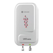 Singer Leo Rapid 5.9L Instant Water Heater (3000W) For Kitchen & Bathroom | Copper Heating Element | Stainless Steel Tank | Isi Marked | 2 Years Product Warranty & 5 Years Tank Warranty