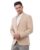 SaintX Men’s Premium 4-Way Comfy Stretch Sunscreen Blazer | Light Weight, Designed for Summers | Fully Lined | Comfort able Slim Fit | Wrinkle Resistant & Formal Signature Coat (JK11_Fawn_38)