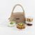 CELLO Alba Glass Lunch Box with Bag for Office Use, Beige | 2 x 320ml Square + 2 x 240ml Round Microwave Safe Containers with Spoon & Fork, Fridge Safe Leak Proof Airtight Tiffin Box Set for Travel