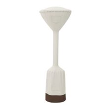 Amazonbasics Standup Patio Heater Cover | Height: 95 Inch, Dome Diameter: 34 Inch, Round Base Diameter: 18.5 Inch | Polyester | White
