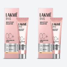 Lakmé 9 to 5 Complexion Care Face Cream Foundation – Pack of 2 Foundation(Beige, 60 g)