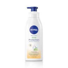 NIVEA Aloe Protection Body Lotion 400 ml | UVA UVB filters | 72H Moisturization| Aloe Vera Extracts | Dep Moisture Serum | Men and Women | All Skin Type