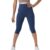 BlissClub Womens The Ultimate Capris, 3/4th Length Pants, Super- High Waist, 2 Pockets, Wide Waistband, Activewear for Women