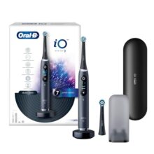 Oral-B iO9 Ultimate Electric Toothbrush for Adults | 7 Smart Modes | Pressure Sensor | Interactive Display & AI | 3-Hour Quick Charge | IPX7 & 2-Year Warranty (Black)