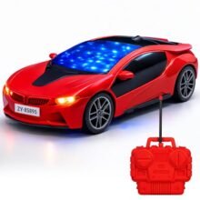Zivvy Remote Control Car Toy, RC Racing Vehicle for Children, High Speed, 3D LED Light Car, Kids Battery Car, RC for Boys & Girls Age 3+, Toys for Kids, Birthday Gift for Boys and Girls, Random Color