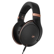Sennheiser HD 505 Open‑Back Hi-Res Audiophile Headphones, Angled Transducers, Ultra-Light Design, Enhanced Headband Comfort for Music, Work or Gaming, Rich Bass, Drawstring Bag – Copper Edition