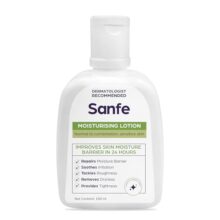 Sanfe Moisturising Lotion | Improves skin moisture barrier in 24 hours | For normal to combination, sensitive skin | 100ml