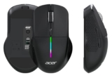 Acer Prism Dual Mode Wireless Mouse I 2.4G + Bluetooth I Silent Click I 3200 DPI (800-1200-2400-3200) I Rechargeable 500mAh I RGB LED I 6 Buttons I Lightweight 87g I Ergonomic Design for Laptop PC Mac