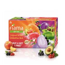 Fiama Gel Bar Celebration Pack 625g (125g Pack of 5) | 5 Unique Variants | Moisturised Skin with 30% Smoothing Body Serum | Gift Set for Women & Men | All Skin Types