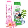 Nimson Silkplus & Boro Neem Talcum Powder 300g Each (Pack of 2) | Long-Lasting Fragrance | For Men & Women | Refreshing & Soothing | All-Day Freshness