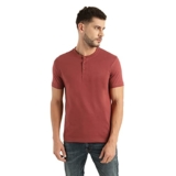 Levi’S®Men’S Henley Neck T-Shirt (85416-0005_S_Red)