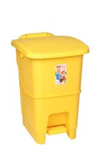 ARISTO Biomedical Waste Plastic dustbin with Pedal Yellow,25 LTR