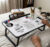 FoldFirst WHITE Wood Portable Laptop Table(Finish Color – Cotted White, Pre Assembled)