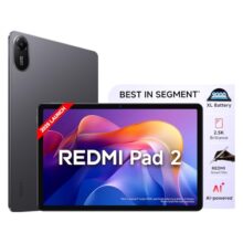 Redmi Pad 2, Wifi Active Pen Support, 27.94Cm(11″) Model, 2.5K Sharp & Clear Display, 4Gb, 128Gb, All Day & More 9000Mah Battery, Ai-Enabled, Dolby Atmos, Hyperos 2, Graphite Grey