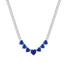 Giva 925 Silver Blue Heart Necklace| Pendant To Gift Women & Girls | With Certificate Of Authenticity And 925 Stamp | 6 Months Warranty*