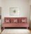 Primrose Cyrus Sofa Cum Bed Made of Luxurious High Density Foam & Polyester Fabric (3-Person Sofa) (Rose)